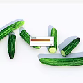 Modern Cucumber Vegetables 3d model
