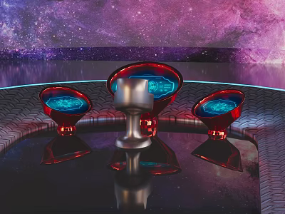 Modern Operating Station Sci-fi Operating Module Operating Module Spaceship Operating Station 3d model