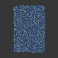 Square Fluffy Light Gray Rug with Soft Furry Texture for Cozy Home Decor