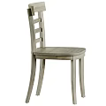 Modern Slat Back Wooden Dining Chairs Available In Black White And Natural Colors