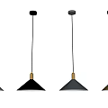 Modern Black And Gold Pendant Light With White Gray Black Gold Spherical Accents