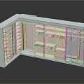 Modern White Open Closet Furniture With Glass Doors Multiple Shelves And Hanging Rods