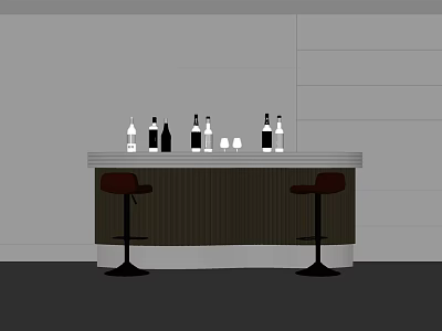 Modern Bar 3d model