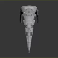 Modern Spaceship Spacecraft 3d model