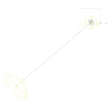 Elegant Flowering Plant With Slender Stem And Small White Blooms Against Purple Background