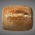 Freshly Baked Artisan Whole Grain Bread With Sesame Seeds And Crusty Texture