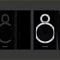High Quality Modern Black Wooden Speakers With Dual Speaker Drivers And Sleek Design