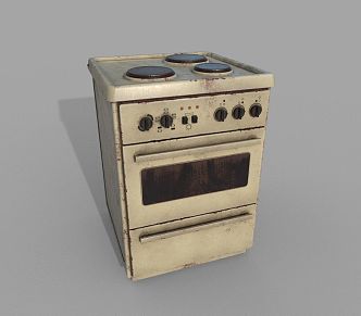 Stove Natural Gas Stove Cooking 3d model