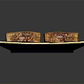 Crunchy Brown Coated Popsicles On Black Plate With Delicious Wooden Sticks
