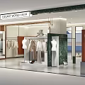 Elegant Korean Clothing Store Interior With Window Displays And Mannequins