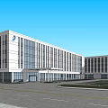 Modern Multi Storey Office Building With Large Glass Windows And Sleek Exterior