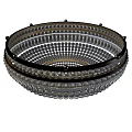 Tech Exhibition Hall Contemporary Lighting Installation With Multi Layer Transparent Beads And Black Frame