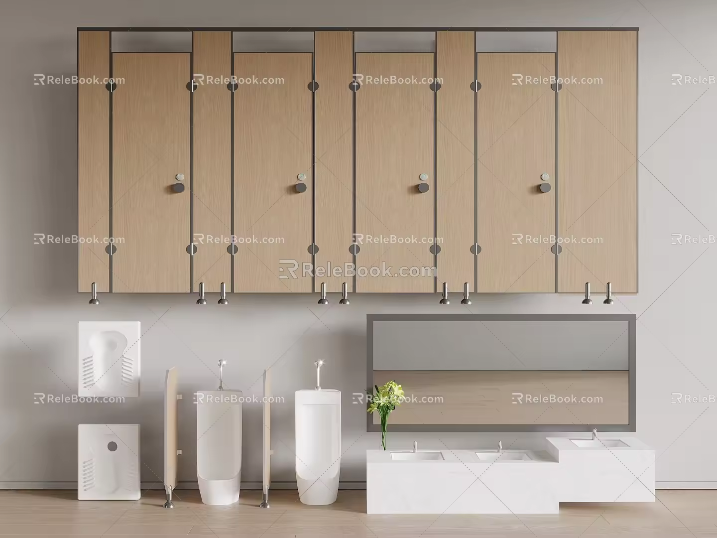 Toilet partition 3d model