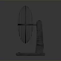 Vintage Electric Fan With Metal Cage Design And Stable Stand Base