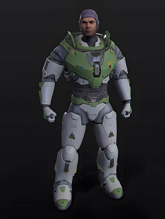 Space Mounted Police 3d model