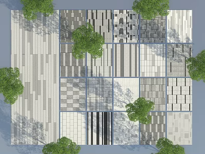 Modern Paving Sick Paving 3d model