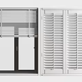Modern Window Blinds Design Featuring Horizontal And Vertical Styles For Home Windows 3d model
