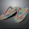 Cute Floral Print Flip Flops with Pastel Pink Straps and Colorful Accents