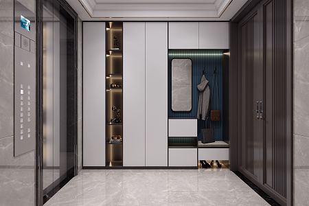 Modern Entrance Elevator 3d model