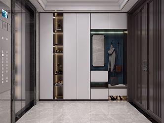 Modern Entrance Elevator 3d model