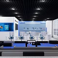 Modern Classroom Artificial Intelligence Computer Classroom 3d model