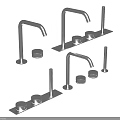 Modern Stainless Steel Faucet Designs Featuring Single And Double Handles