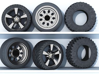 Modern Tires 3d model