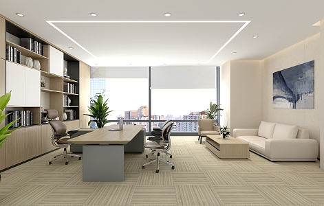 Independent Office Modern Office 3d model