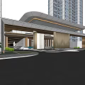 Modern Gate Entrance Gate 3d model
