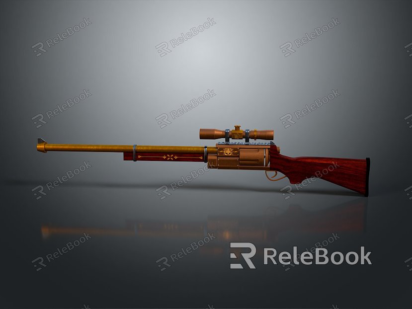 Sniper rifle sight sniper rifle sci-fi sniper rifle semi-automatic rifle combat rifle model