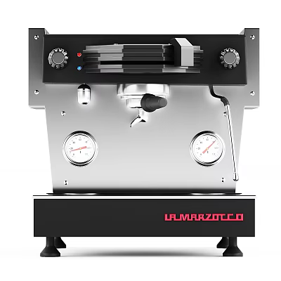 La Marzocco Espresso Machine With Stainless Steel Body Control Knobs And Pressure Gauges 3d model