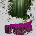 E-commerce background forest moss plant poster e-commerce booth landscape map 3d model