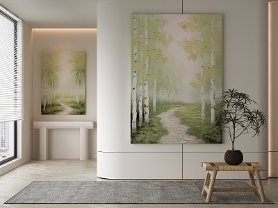 Quiet Decorative Painting 3d model