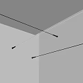 Modern Slim Wall Lamps with Corner-Mounted Sleek Design and Soft White Light Illumination