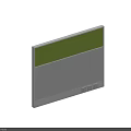 Minimalist Room Divider With Green And White Panel Design For Home Interior Decor