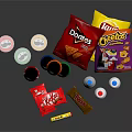 Modern Beverage Coca-Cola Carbonated Drinks Canned Drinks 3d model