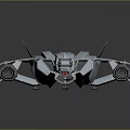 3D Rendered Futuristic Silver White Spaceship Model Featuring Streamlined Design And Large Engines