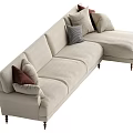 Retro Multiplayer Sofa 3d model