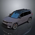 Gray Jeep SUV With Black Roof Rack And Red Brake Calipers Design