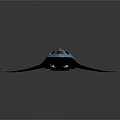 Futuristic Aerodynamic Vehicle Design With Sleek Blue Gray Body And Streamlined Wings