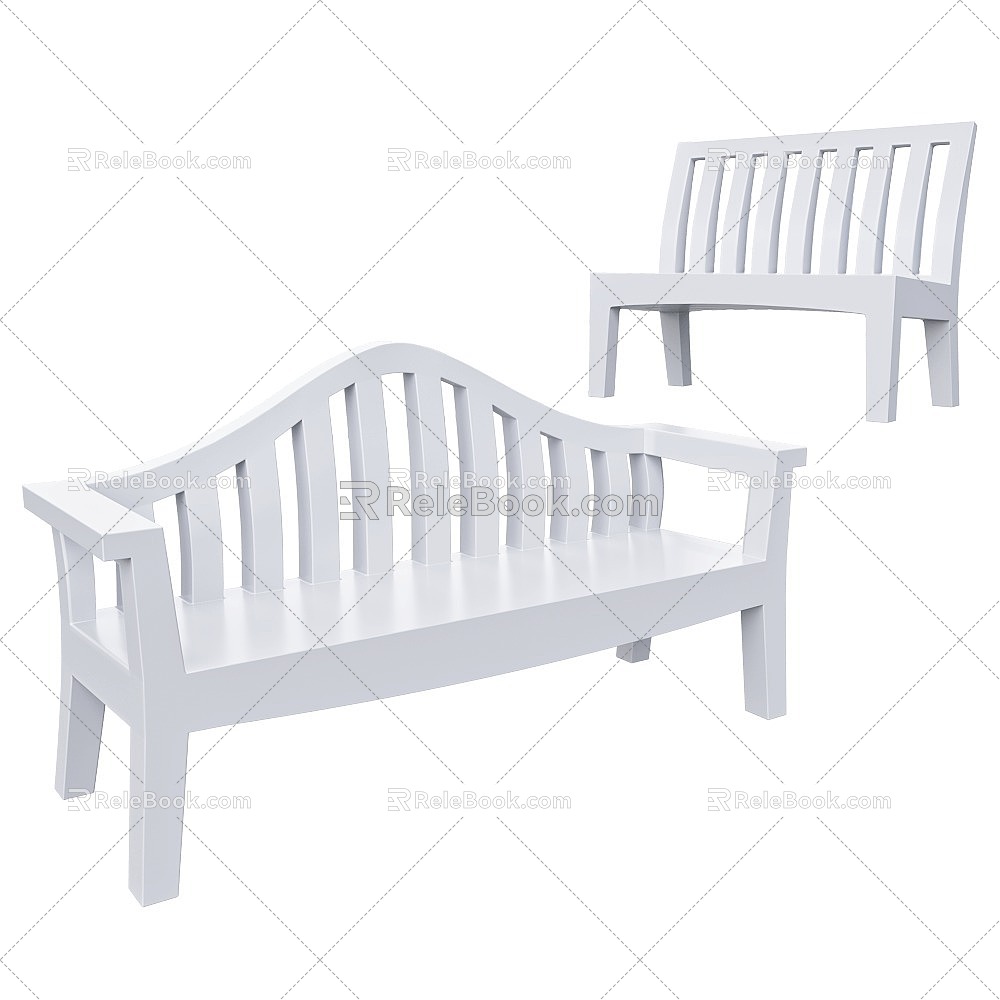 Serralunga bench 3d model