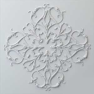 European-style carved 3d model