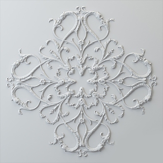 European-style carved 3d model