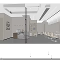 Modern Beauty Salon Interior With White Styling Chairs Mirrors And Green Plants