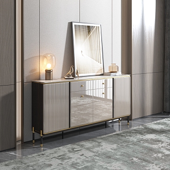 Light Luxury Sideboard 3d model