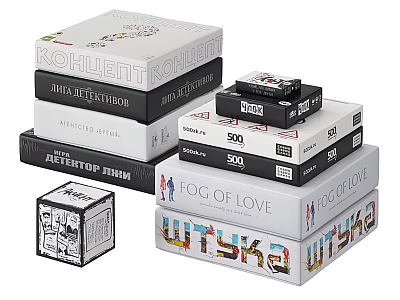Assorted Stacked Books Display With Colorful Covers And Titles Including Log of Love And Utysa 3d model