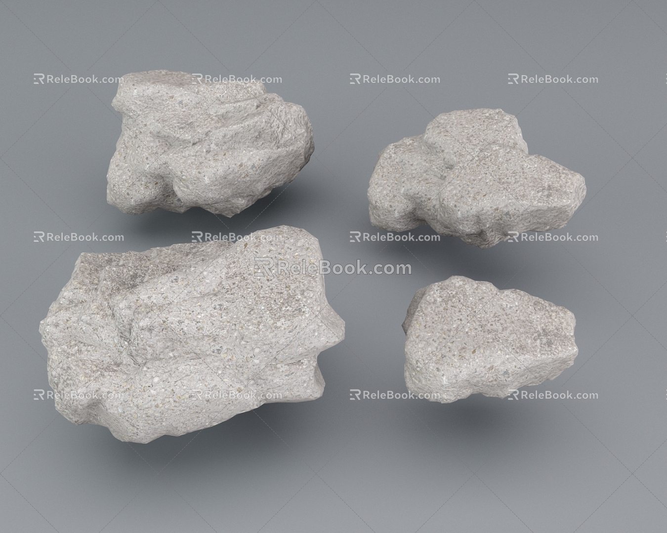 Modern Stone Rock 3d model