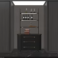 Modern Wine Cabinet Design With Drawers And Wine Bottle Shelves In Elegant Interior