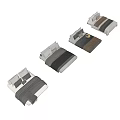 Modern Bedding Combination Nordic Cream Style Bedding Combination Blanket Pillow Quilt Mattress 3d model