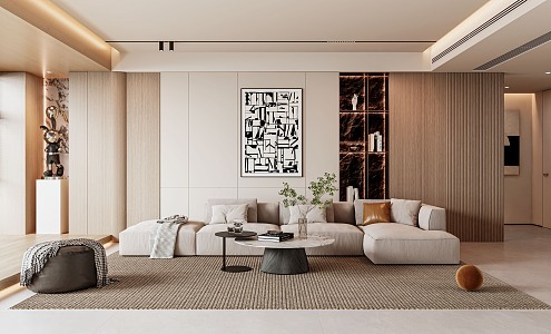 modern living room 3d model